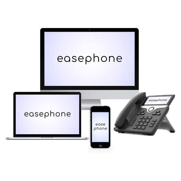 Multiple responsive devices showing "EasePhone" on their screen